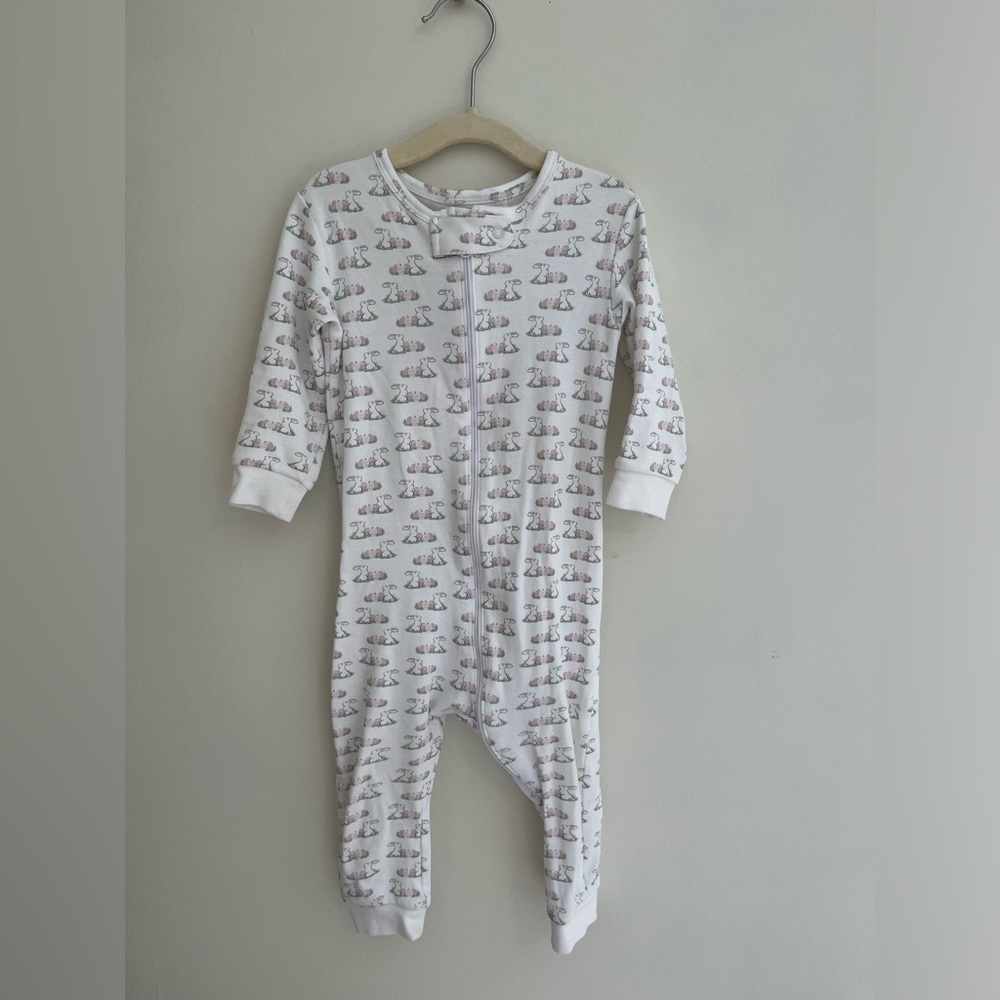 Lila & Hayes bunny pajamas